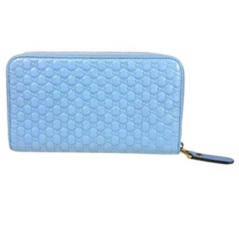 Gucci Wallet Leather Microssima Long Black